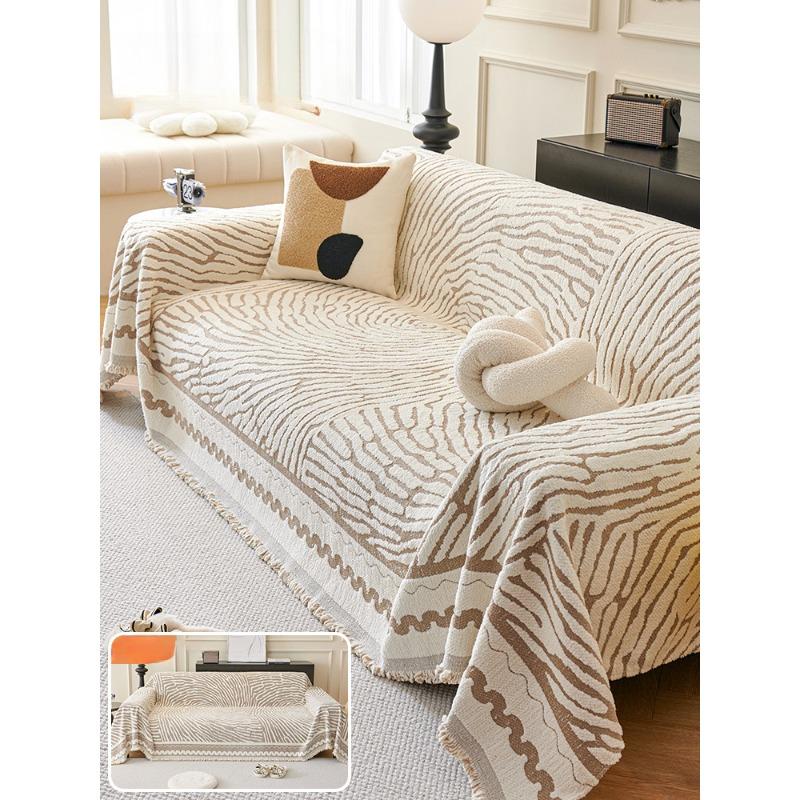 Light Luxury and High-end Sofa Cover Autumn and Winter Sofa Cushion Non-slip Sofa Cover Thick Plush Sofa Towel Cover Blanket