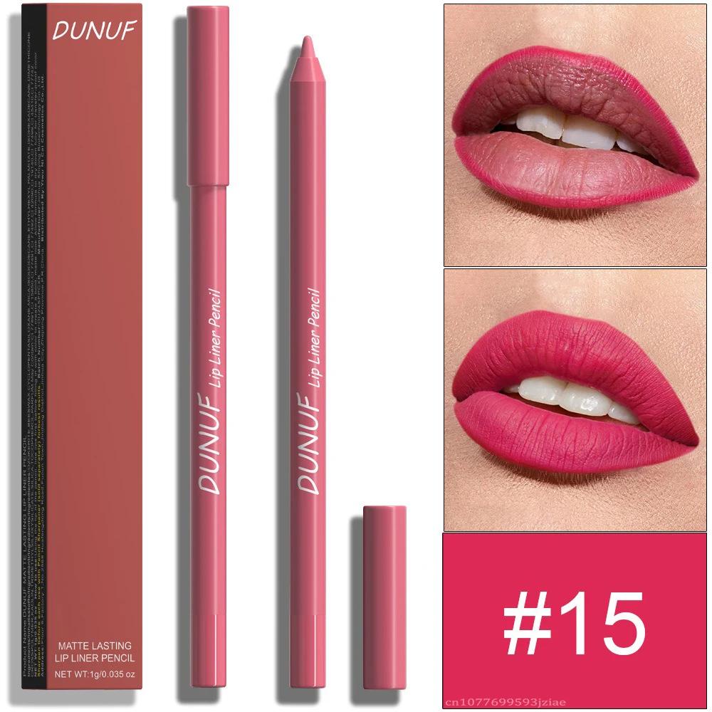 23 Kolory Piankowy Lipliner Trwały Wodoodporny Szminka w Pisaku Miękka Mgiełka Delikatne Różowe Brązowe Fioletowe Kolory Matowa Kredka do Konturowania Ust