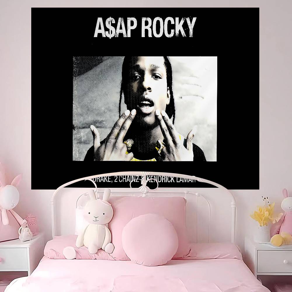 Hip Hop Rapper AsapRocky Hanging Bohemian Tapestry Bohemian Wall Tapestries Mandala Cheap Hippie Wall Hanging
