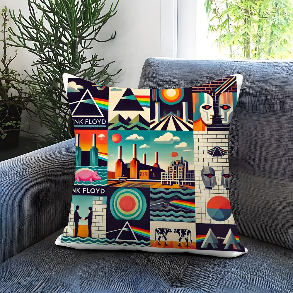 Klassische Pink Floyd Kissenhülle Bequeme Wendekissenhülle Ideal für Auto Sofa Schlafzimmer & darüber hinaus