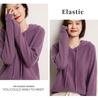 Women's 100% Wool Hooded Sweater for Fall/Winter - New Arrival Thick Knit Cashmere Base Layer