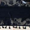 Pure Black Flower And Bird Pattern Lace Lace With Spikes Dining Table Cloth Modern Simple Household Indoor Coffee Table Cover Cloth