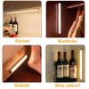 Motion Activated LED Bar USB Rechargeable Magnetic Night Light for Kitchen Cabinet Bedside Room Portable Sensor Lamp