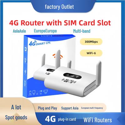 Russia 4G Mini CPE WiFi6 Router with SIM Card Support for Europe & Indonesia