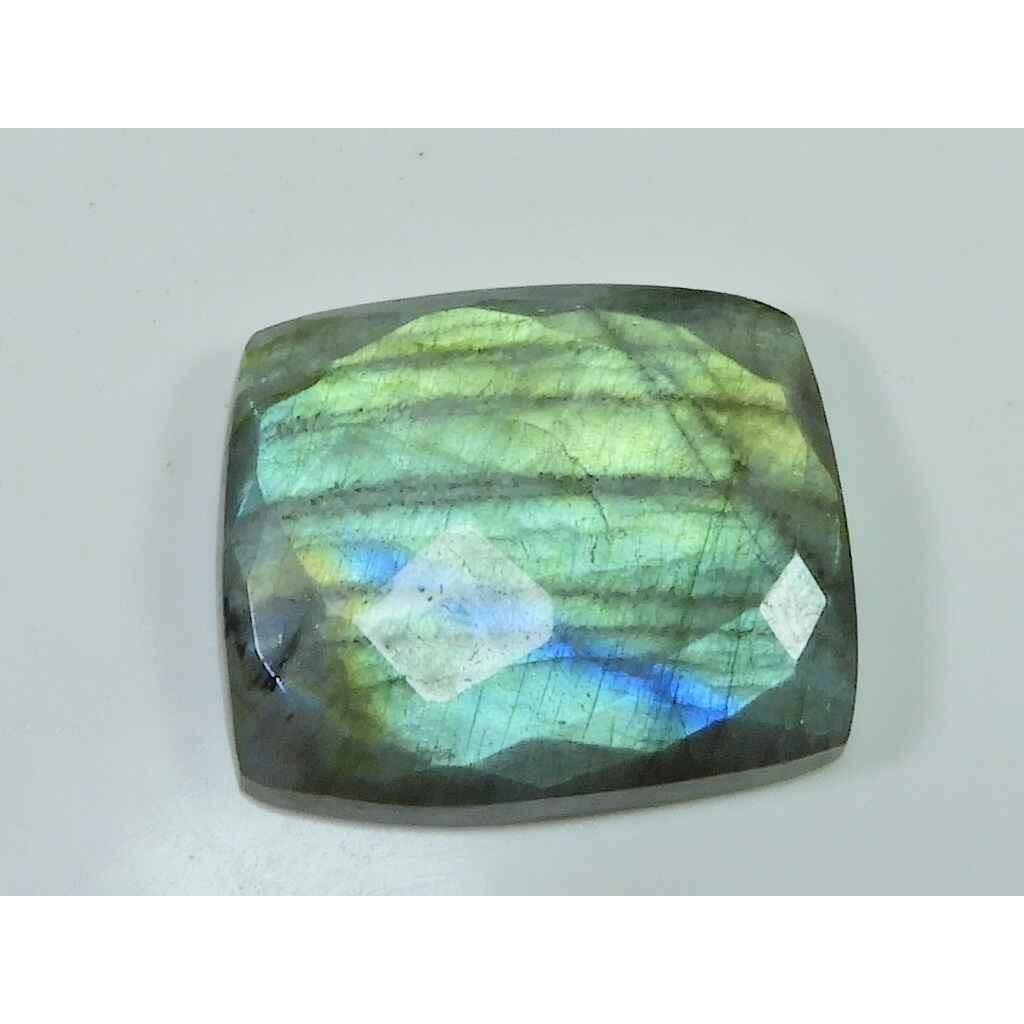 AAA Labradorite 28X33MM Octagon Checker Cut Stone Cabochon Gemstone 70Cts. SK-2539