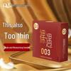 Q-Point Ultra-Thin Ribbed Large Particle Long-Lasting Safety Condoms, Adult Intimate Products.