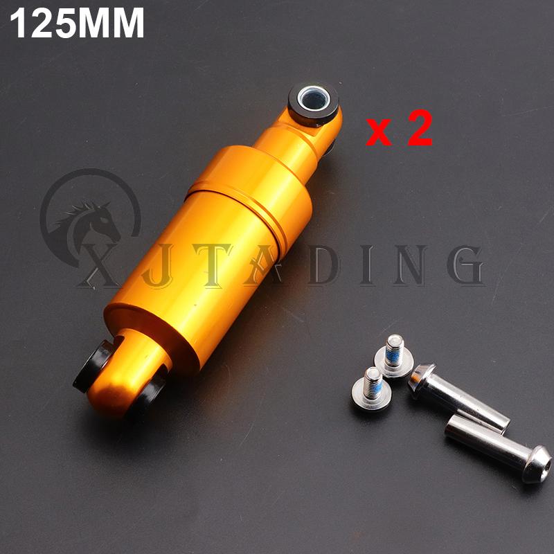 2Pcs 110/125/150mm 750LBS Front &Rear Aluminum Alloy Suspension Shock Absorber For Electric Scooter Bicycle Pocket Bike E-Bike