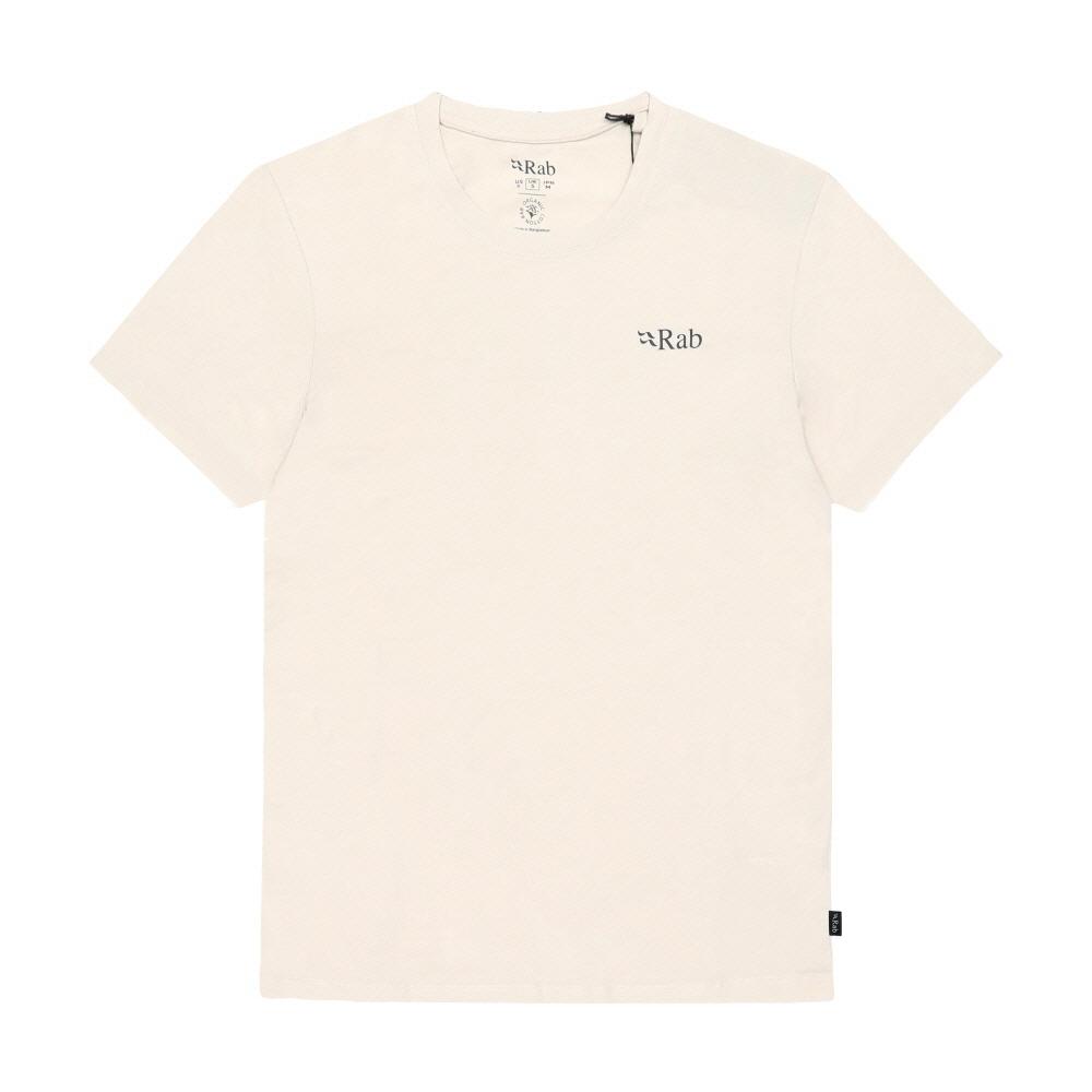 

Rab Men S T ShirT STance mounTain Peak Logo Qcb 66 Ecru QCB-66 ECRU (L)