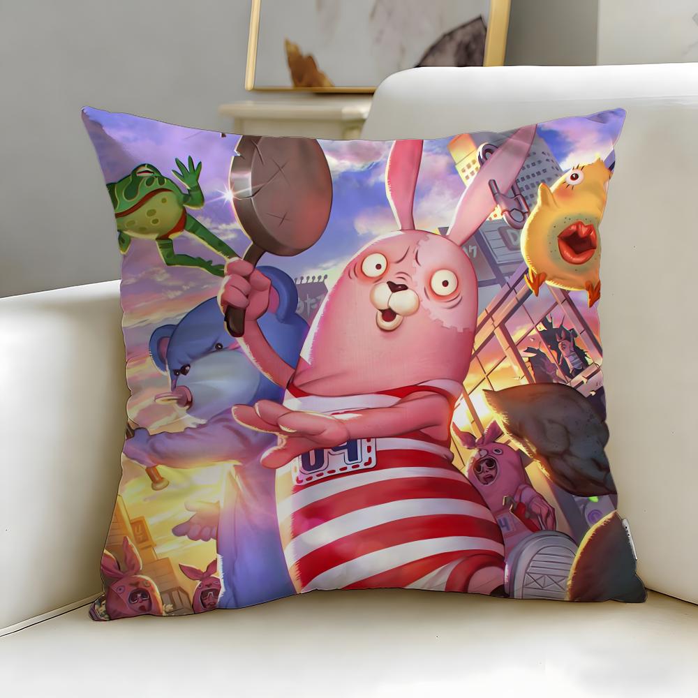 classic cartoon Usavich Cushion Cover Soft & Easy-Wash Pillow Case – Versatile for Couch, Bed, Travel and Office