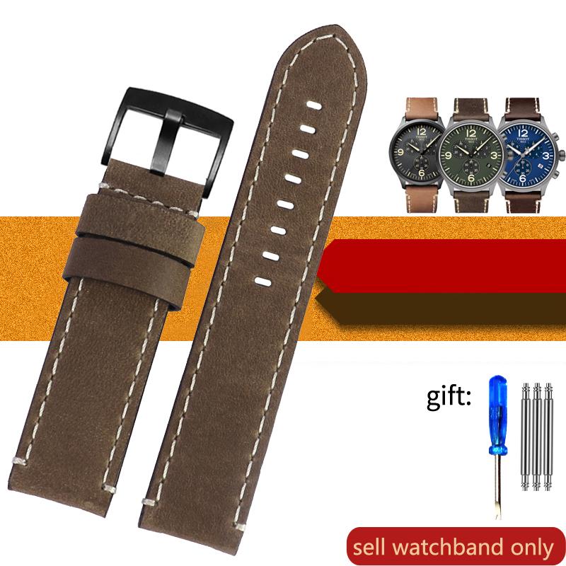 

Коровья кожа для Tissot 1853 Speed Series T116 Кожаный ремешок T116617a Аксессуары для мужских часов Citizen 22 мм Ремешок для часов 22mm