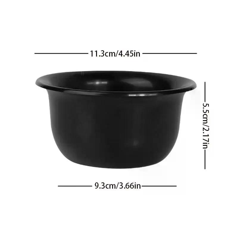 Shaving Cream Bowl Deep Design Shave Cup Plastic Container Soup Storage Bowl Sturdy Anti Slip Shaving Foaming Bowl Barber