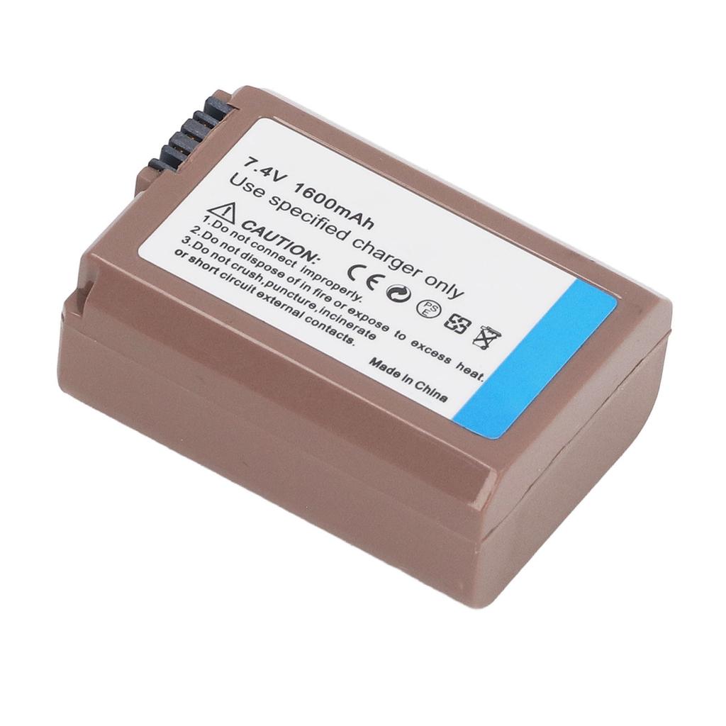 NP‑FW50 Akku 1600mAh Digitalkamera-Akku mit Typ-C-Direktladeanschluss für Alpha A6500 A6000