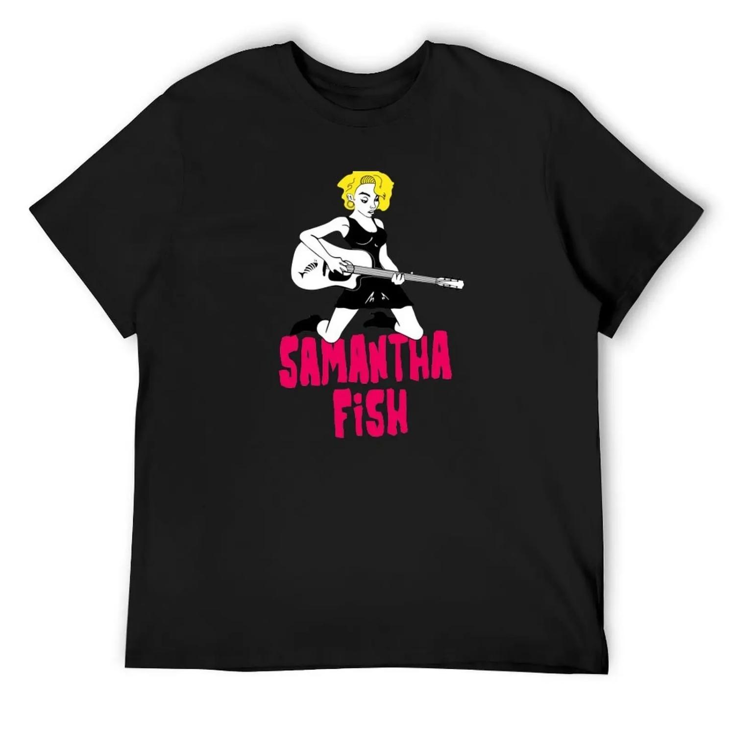Samantha Fish T-Shirt blacks summer shirt T-shirts oversize mens fashion XXXXXL разноцветный