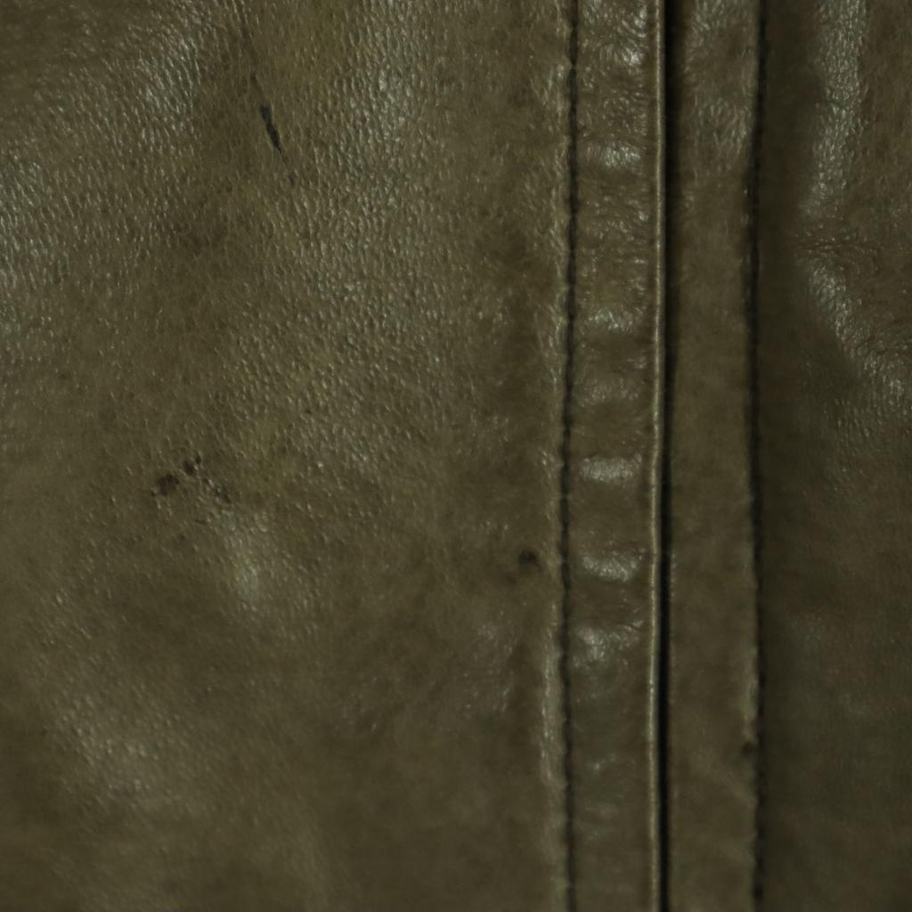 .fr Long Sleeve Leather Single Riders Jacket S Beige Women Used