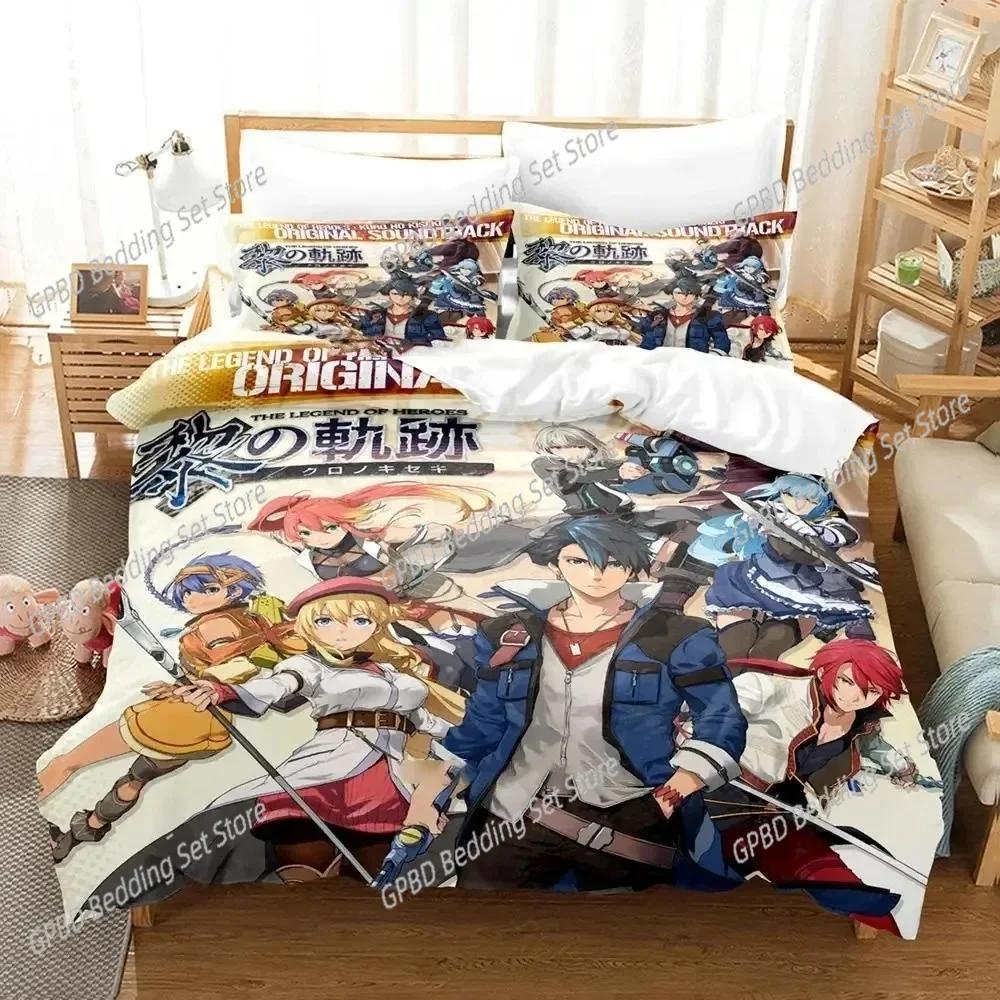

Anime The Legend Of Heroes Beding Set Bedrom Soft Modern Bedspreads Comefortable Children Kids Soft Duvet Cover Comfortable Quilt Cover And Pilowcase 100*200cm Single