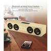 Wooden Soundbar Bluetooth Speaker Music Acoustic System 40W HIFI Stereo Music Surround LED Display Outdoor Speaker With FM Radio
