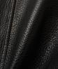 Noirer Goat Skin High-Neck Zip-Up Jacket (Black)