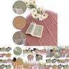 Elegant Ins Korean Style Plaid Tablecloth For Home Decoration And Desk Cloth