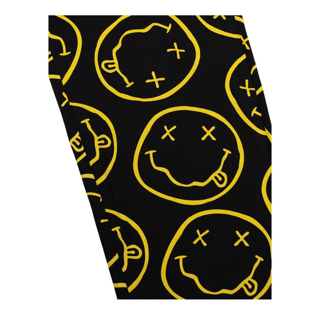 Nirvana Mens Logo Short-Sleeved Long Pyjama Set