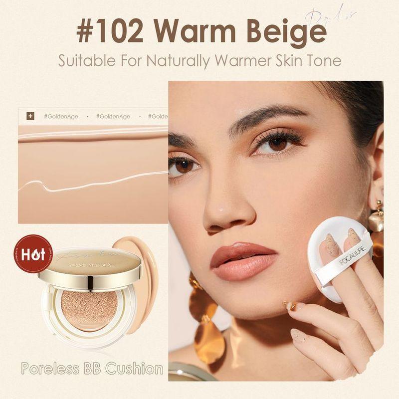 FOCALLURE - Fond de Teint Cushion Mat Sans Pores - 4 Couleurs