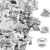 58Pcs Water Resistant Aesthetic PET Sticker Scrapbooking Sticker for Journal Notebook Water Bottle Photo Album Phone