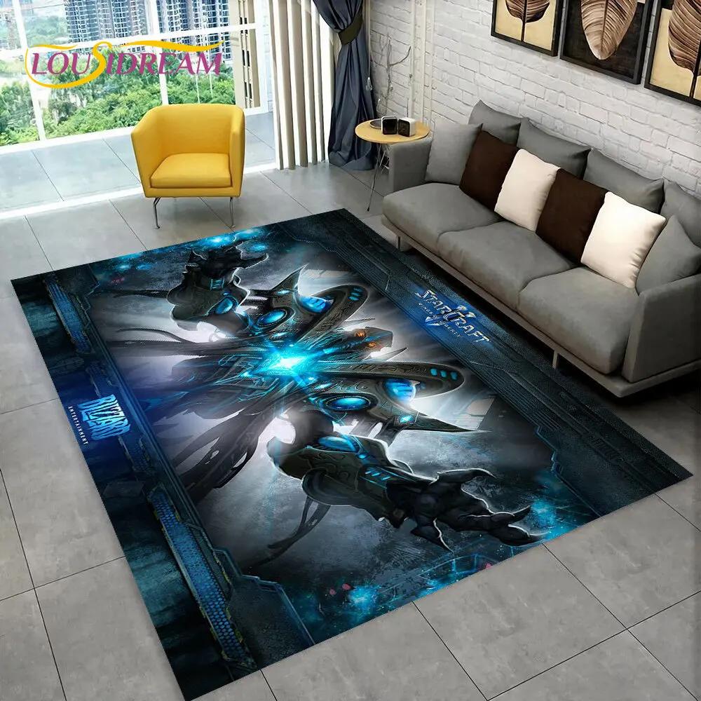 3D HD StarCraft Game Gamer PC Area Rug,Carpet Rug for Home Living Room Bedroom Sofa Doormat Decor,kids Play Non-slip Floor Mat