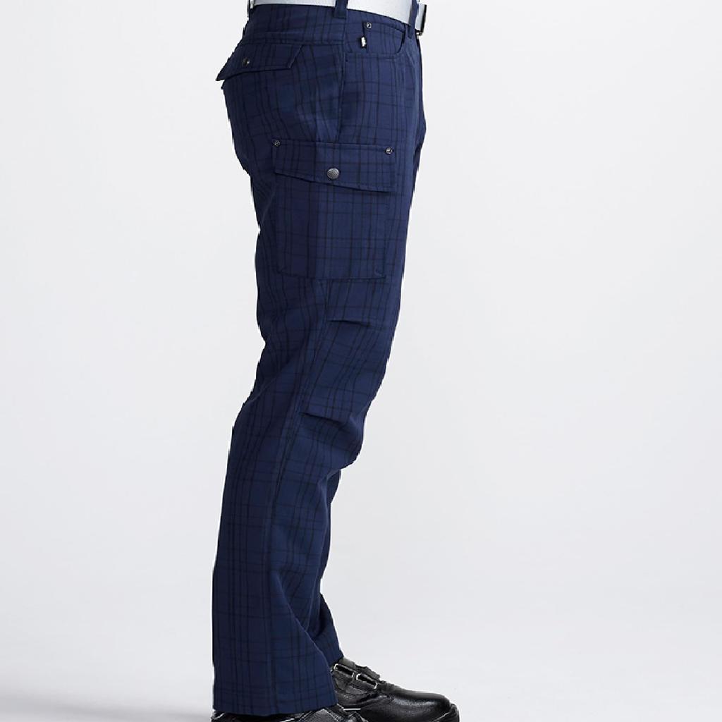 Toraichi 7560 Series Checkered Cargo Pants Work Construction Size Dark Brown 7560-219 Tops, Knickerbockers, Pants, Workwear, 4L, 14
