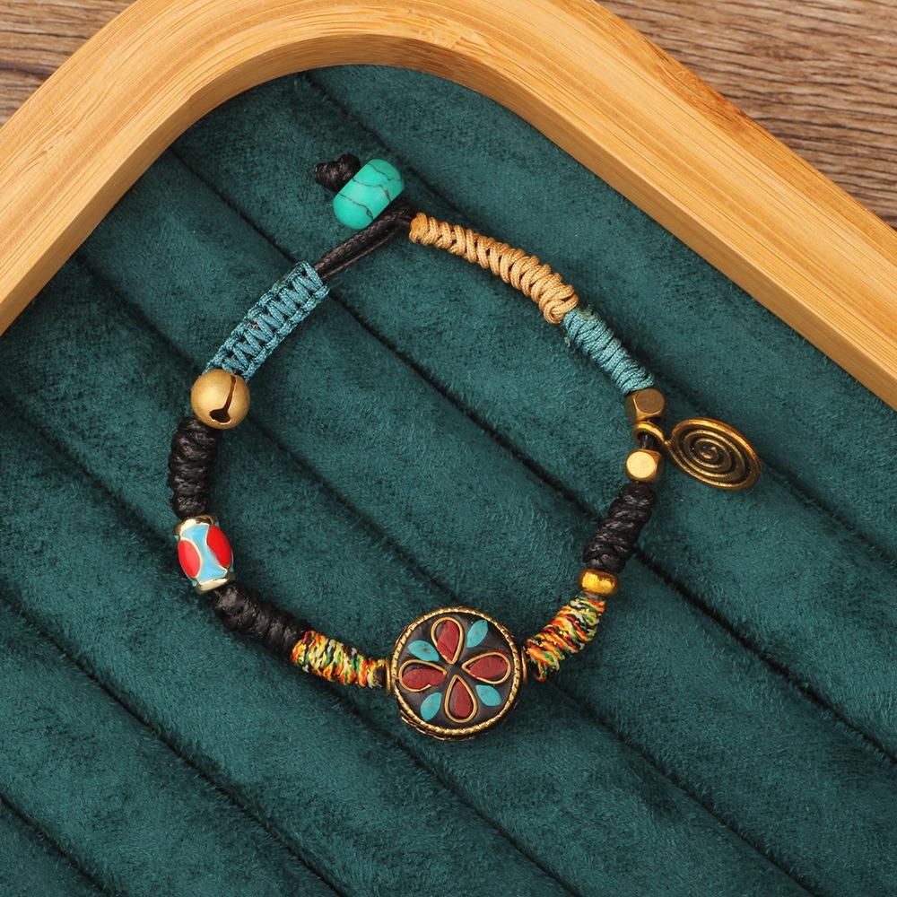 Braided Tibetan-style Bracelet Nepal Tibetan Style Vintage Beaded Bracelet Bohemian Bracelet  Gift