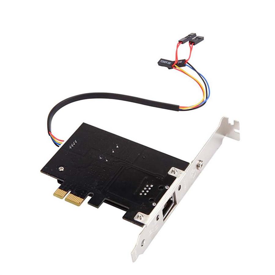 1000Mbps Gigabit Ethernet PCI-E PCI Express RJ45 Network Card Computer Desktop PC Power Switch On/off  with Controller