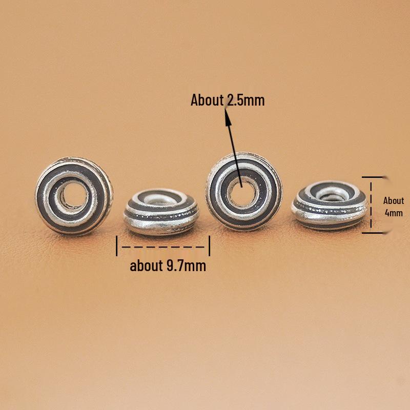 Thai Buddhist Beads  Sterling Silver Accessories: Handmade Ornaments, Silver Coins, Beads, Pendants, Bracelets in Ethnic Style