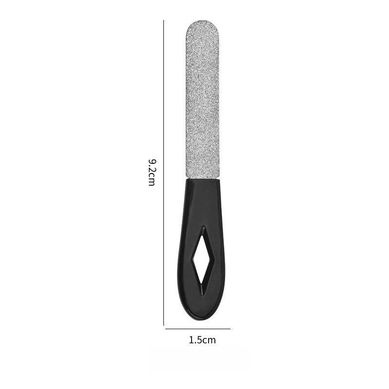 Ergonomic Double Sided Stainless Steel Nail File Buffer For Smooth Polishing Gentle Nail Care Home Manicure Pedicure Tool