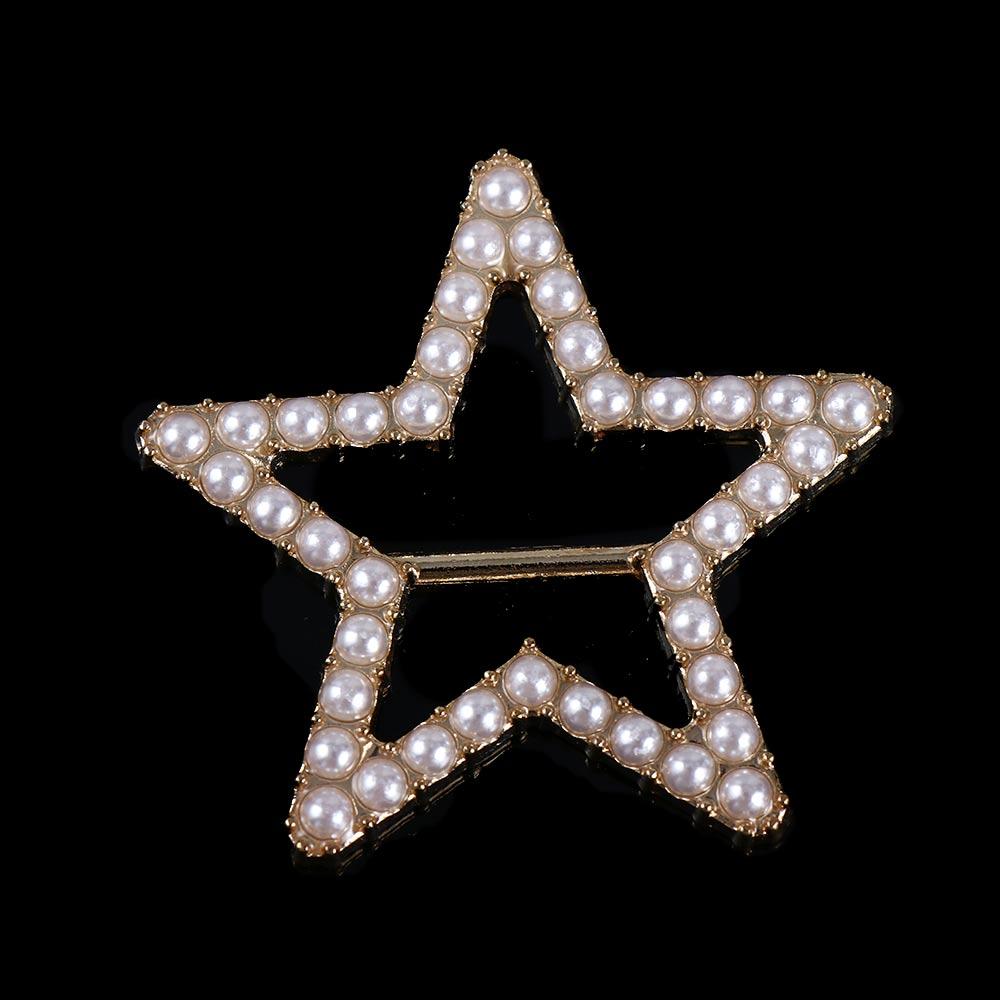 Pearl Clothing Accessories Clothes Waist Buckle Corner Knotted Buttons Brooch Scarf Buckle