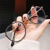 Lenses myopia glasses black frames Internet celebrities plain fashion no degree anti-blue flat glasses