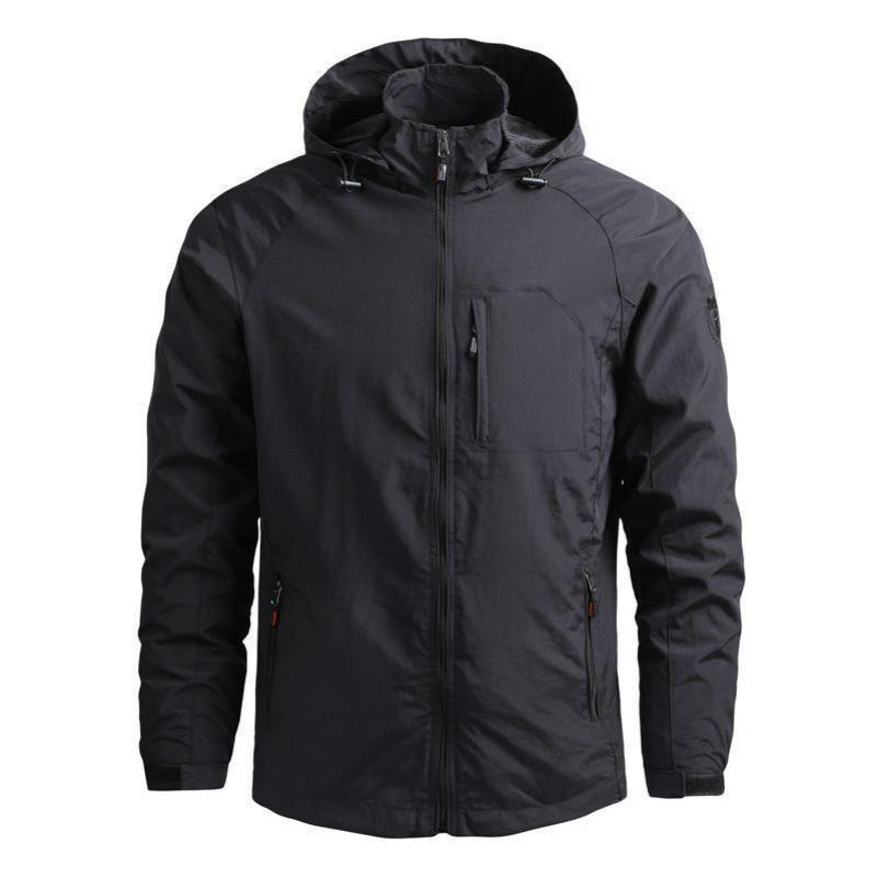 Spring and Autumn Casual Windproof Sunscreen Clothing Men's Outdoor Lightweight Breathable Jacket Waterproof Casual Jacket