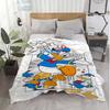Kawaii Duck Cartoon Anime Blanket School Warm Winter Blankets for Bed Bedroom Decoration Home Bedspread the Sofa Throw Knee Nap