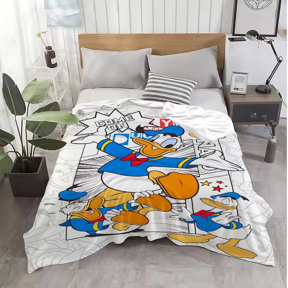 Kawaii Duck Cartoon Anime Blanket School Warm Winter Blankets for Bed Bedroom Decoration Home Bedspread the Sofa Throw Knee Nap
