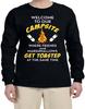 Funny Camping Design Sarcastic Humour Fun Long Sleeve T-Shirt Long Arm Shirt