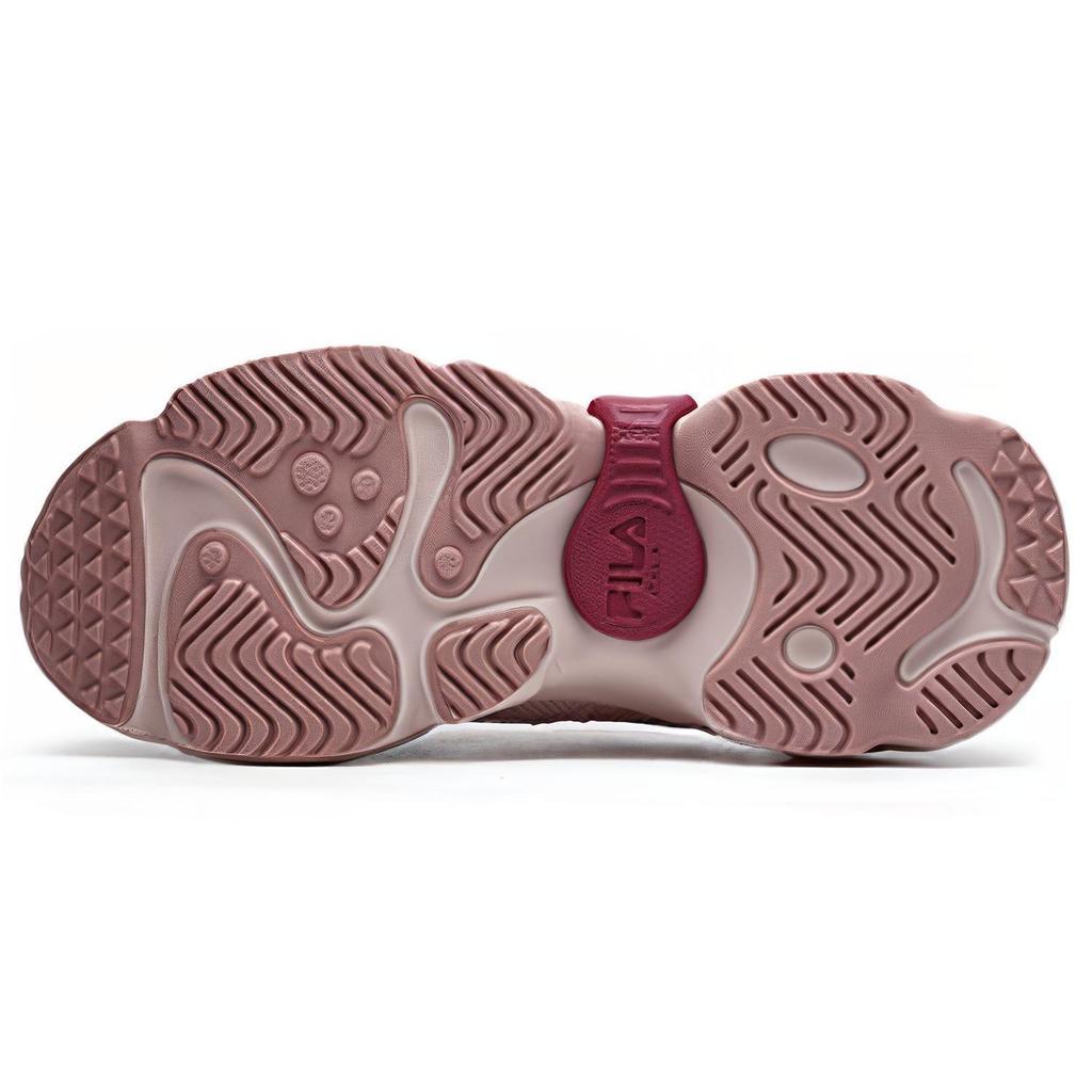 Fila Fusion Raccoon Fabric Synthetic Leather TPU Sports Low-Top Lifestyle Shoes Women Sneakers Gray Pink T12W227303FSP
