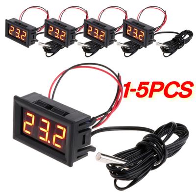 0,56 Zoll LED Digitales Temperaturfühler Modul Messgerät Detektor DC 5-12V Thermometer Messgerät Temperaturinstrument