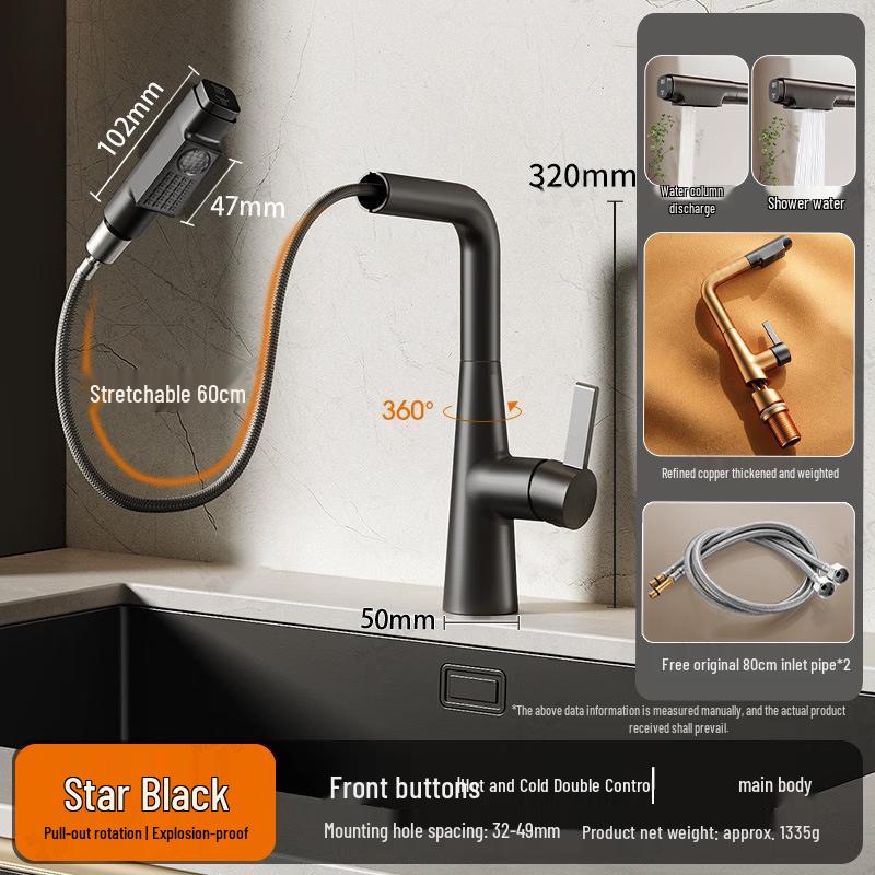 

TLXT Pull-out Kitchen Sink Faucet