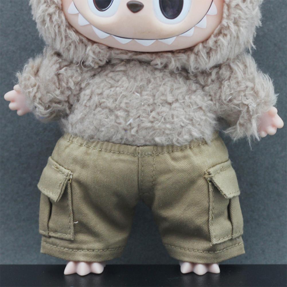 For 17cm Labubu Doll Clothes Fashion Clothes Shorts Doll Clothes Color Match Pants Dolls Accessories Cute Decoration Little Clothes