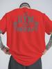 2026 Chinese New Year Fitness Center Is My Summer Leisure Paradise Mens Trendy Printed Loose Basic Short Sleeved Tshirt