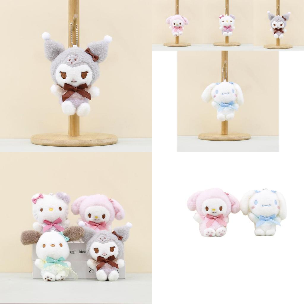 Charming Sanrio Plush Doll Keychain With Kuromi My Melody And Cinnamoroll Style