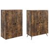 Cabinet Set 2 pcs Smoked Oak Wood Material