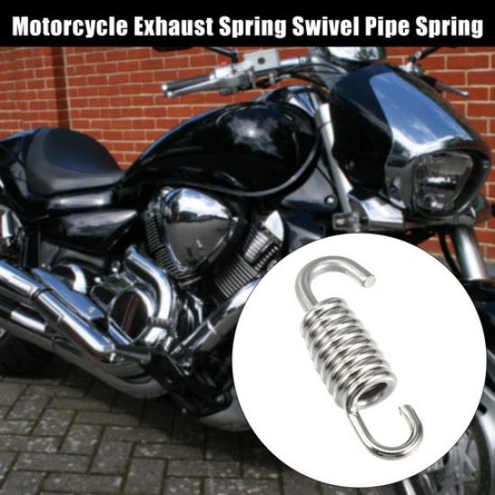 2 Pcs Universal Motorcycle Exhaust Pipe Spring 43mm 169" Modified Accessory