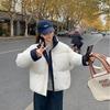 Autumn Winter Thicken Warm Parka Women Casual Solid Color Loose Short Jackets Outwear