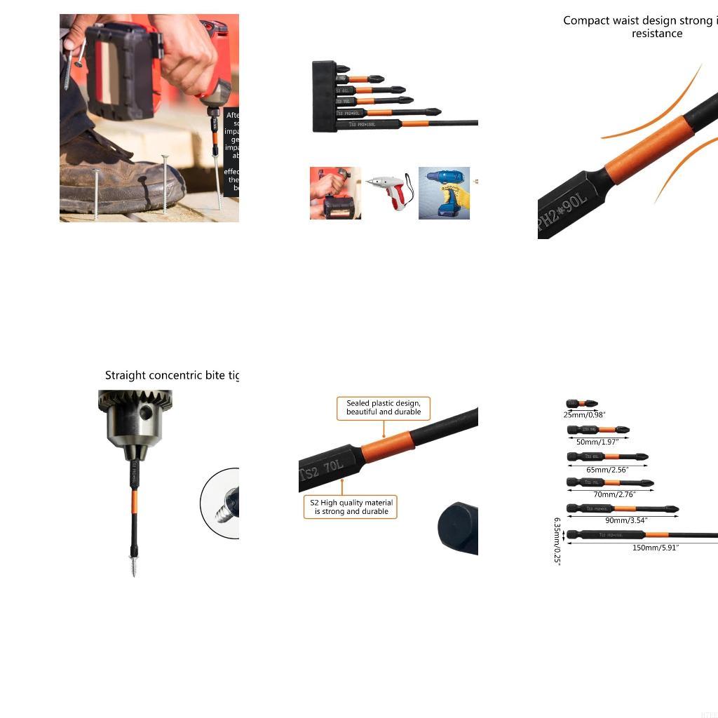

H7EE 6Pcs Screwdriver Bits Impact Screwdriver Bits Set Screwdriver Bit China Mainland