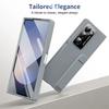 Light Luxury Skin Feel Plastic Hard Non-Slip Phone Case for Samsung Galaxy Z Fold 7 6 5 4 3 Shockproof Hide Stand Protect Cover