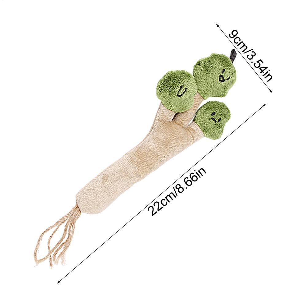 Plush Vegetable Dog Toy Dog Plush Vegetable Themed Interactive Stuffed Toy Vegetable Shaped Chewing Toy Sturdy Small Puppy Toys