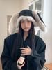Sweet and Cool~ Two Wearing Cute Rabbit Ears Plush Hats for Women To Keep Warm In Winter, Fluffy Ear Protection, Flying Tide